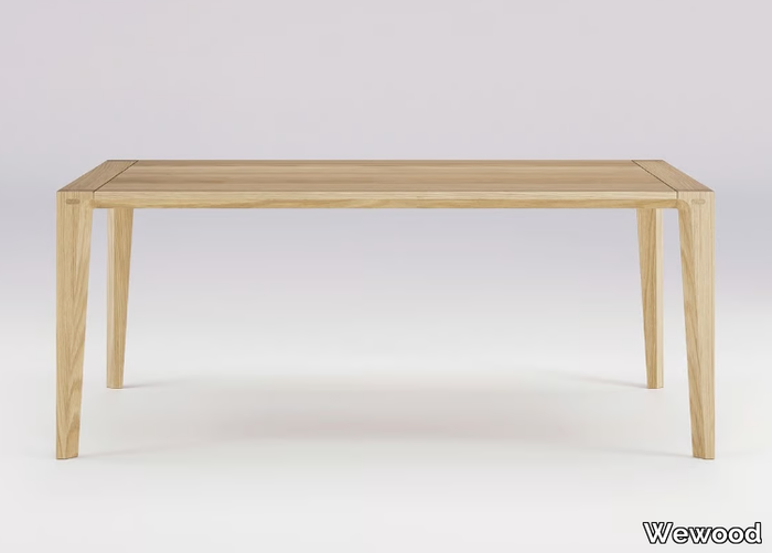 RAIA - Rectangular solid wood table _ Wewood