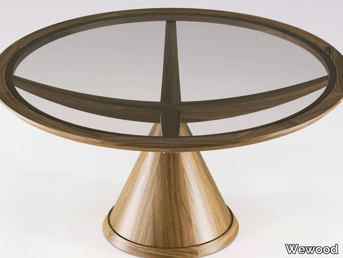 VASCO - Contemporary style round wooden living room table _ Wewood