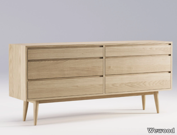 DOUBLE - Oak chest of drawers _ Wewood