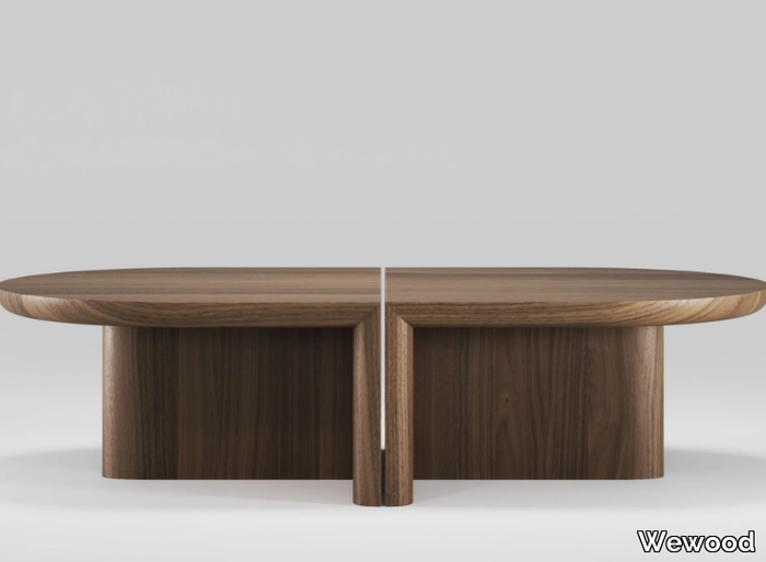 RE-FORM - Modular walnut coffee table _ Wewood