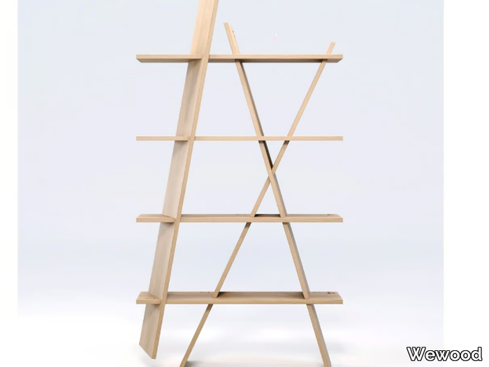 XI - Open wooden bookcase _ Wewood