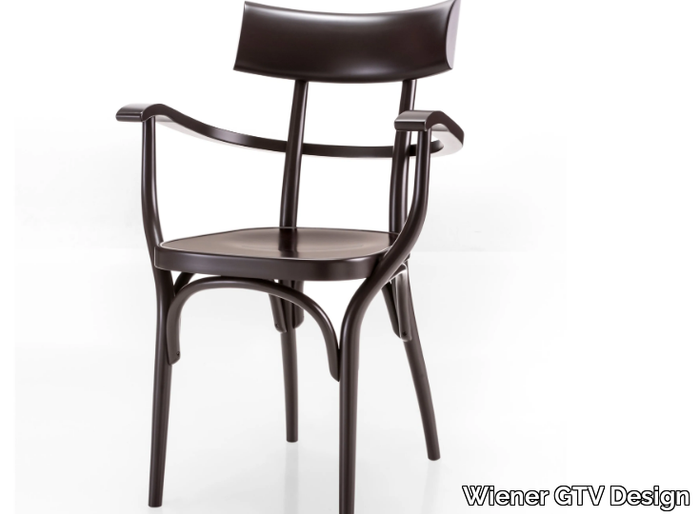 CZECH - Beech chair with armrests _ Wiener GTV Design