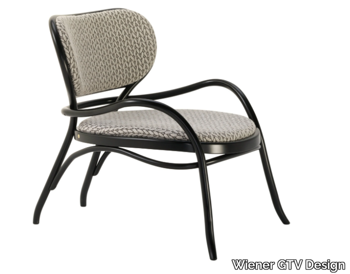 LEHNSTUHL - Upholstered easy chair with armrests _ Wiener GTV Design