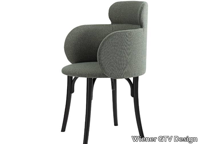 MALIT - Upholstered fabric chair with armrests _ Wiener GTV Design