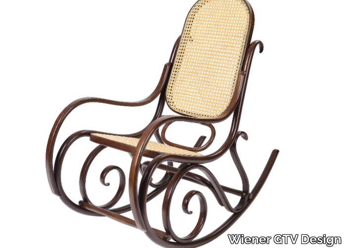 SCHAUKELSTUHL - Rocking chair with armrests _ Wiener GTV Design