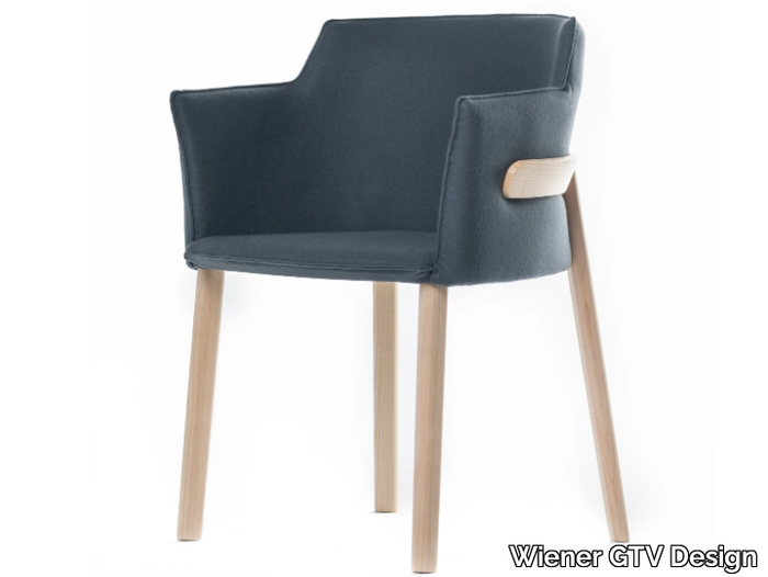 PINCE - Upholstered fabric chair with armrests _ Wiener GTV Design