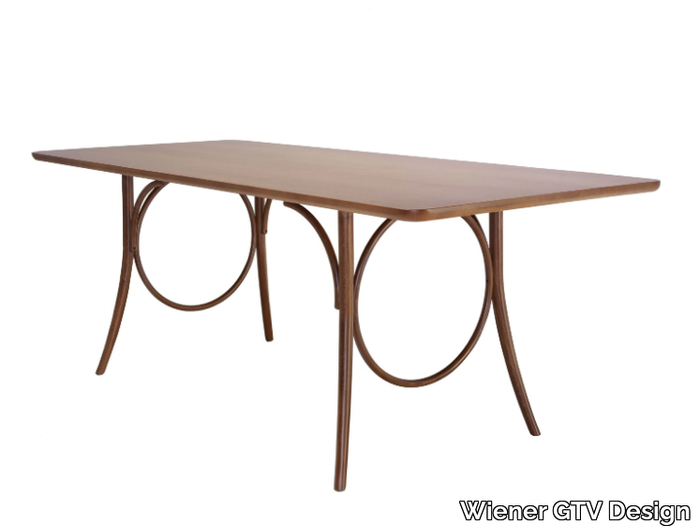 RING DINING TABLE - Rectangular beech table _ Wiener GTV Design