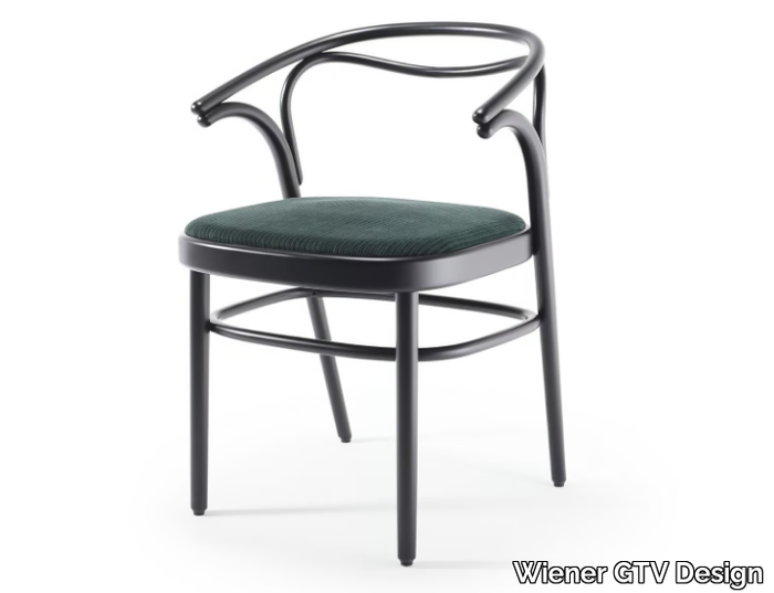 BEAULIEU - Beech chair with armrests _ Wiener GTV Design