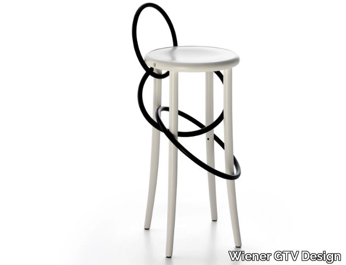 CIRQUE - High wooden barstool _ Wiener GTV Design