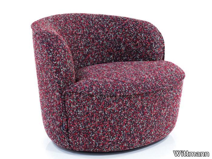 BUN - Swivel fabric armchair _ Wittmann