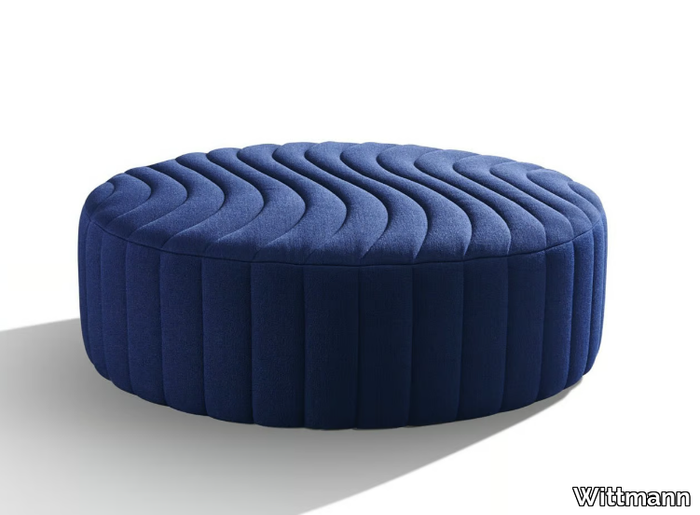 ADAGIO - Round fabric pouf _ Wittmann