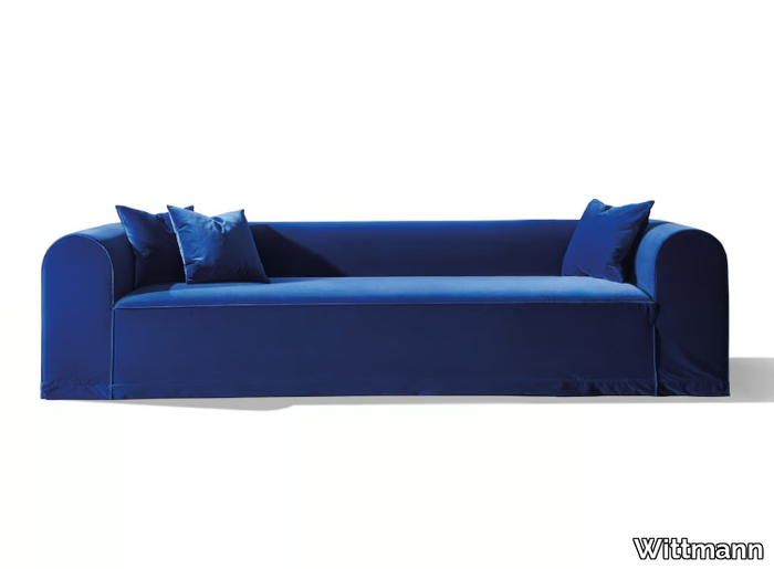 BLOCKS - 4 seater velvet sofa _ Wittmann