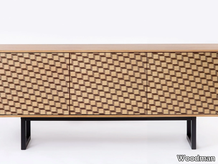 CAMDEN CUBE - Wooden sideboard with doors _ Woodman