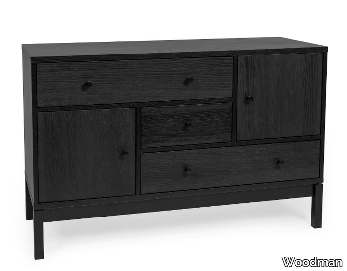 ABBEY WOOD - Wood veneer sideboard with drawers _ Woodman