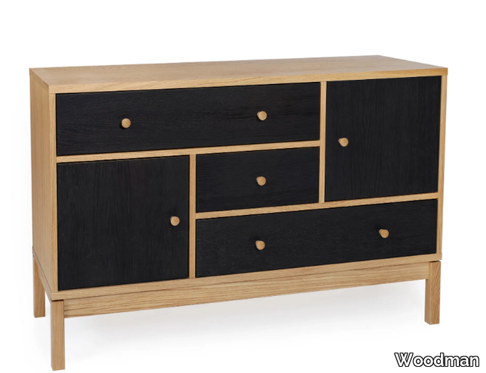 ABBEY WOOD - Wood veneer sideboard with drawers _ Woodman