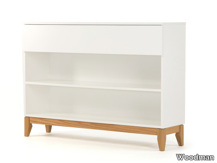 BLANCO - Melamine-faced chipboard bookcase / console table _ Woodman