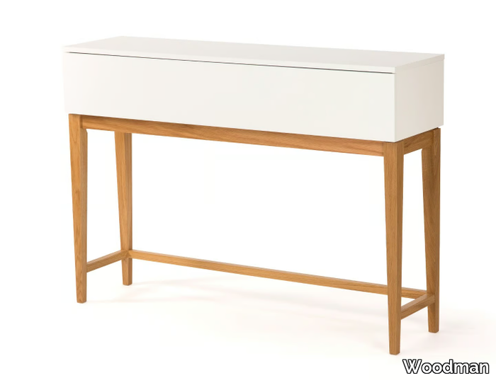 BLANCO - Rectangular wooden console table with drawers _ Woodman