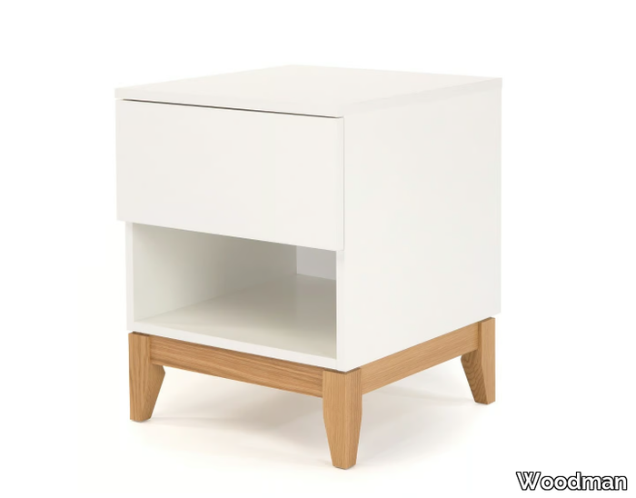 BLANCO - Melamine-faced chipboard coffee table / bedside table _ Woodman