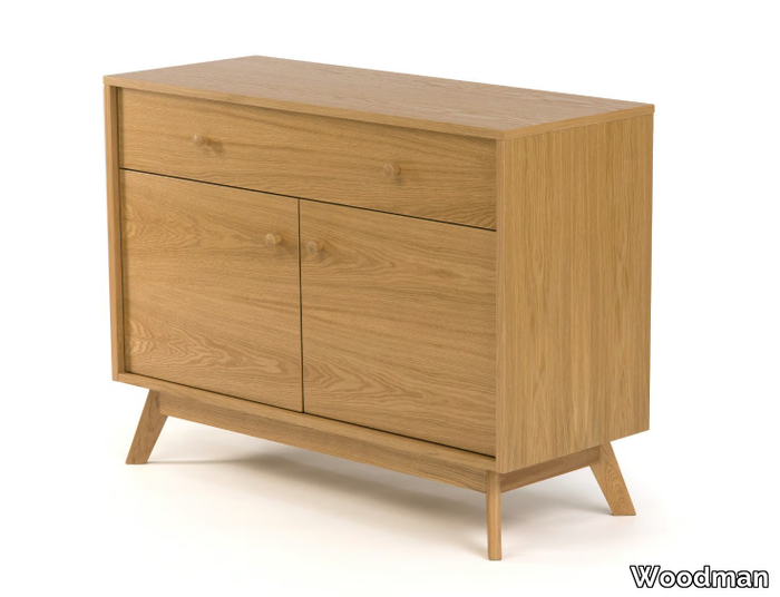 KENSAL - Wood veneer sideboard with doors _ Woodman