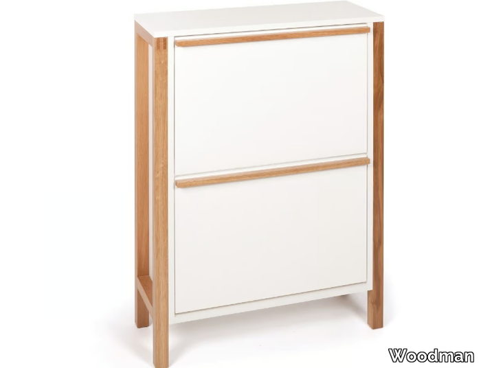 NORTHGATE - Melamine-faced chipboard shoe cabinet _ Woodman