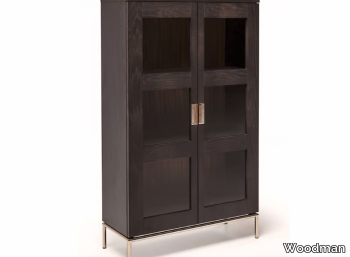 PIMLICO - Wood veneer highboard with doors _ Woodman