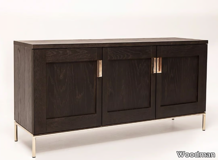 PIMLICO - Wood veneer sideboard with doors _ Woodman