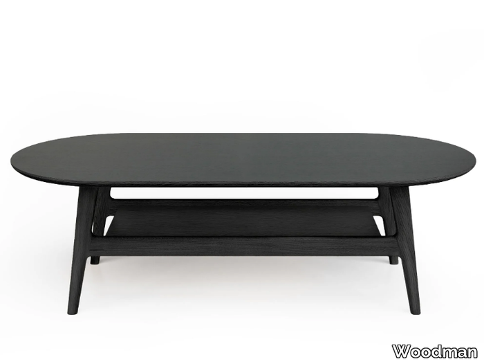 CURVED - Oak coffee table _ Woodman