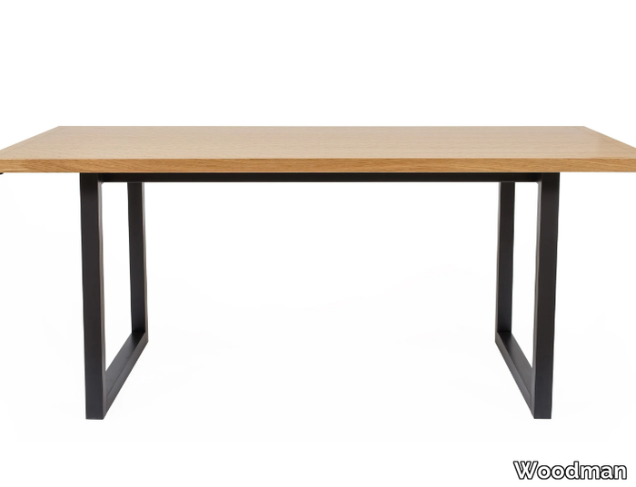 CAMDEN - Rectangular wood veneer table _ Woodman