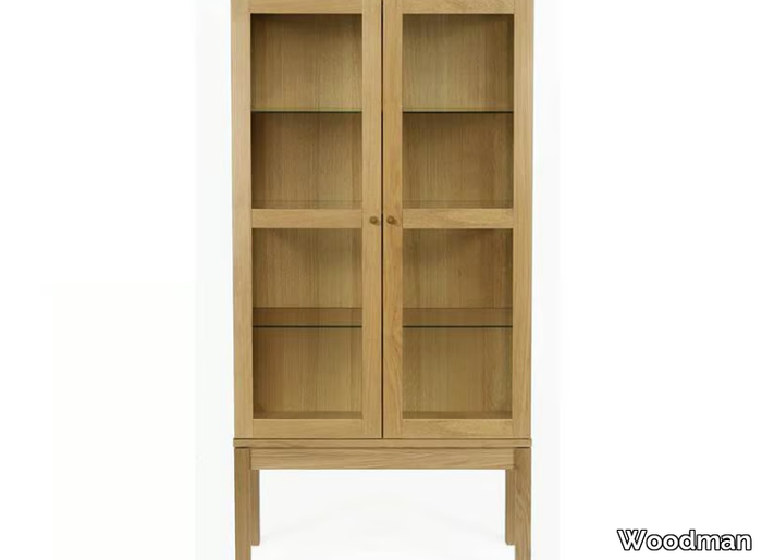 ABBEY WOOD - Wood and glass display cabinet _ Woodman