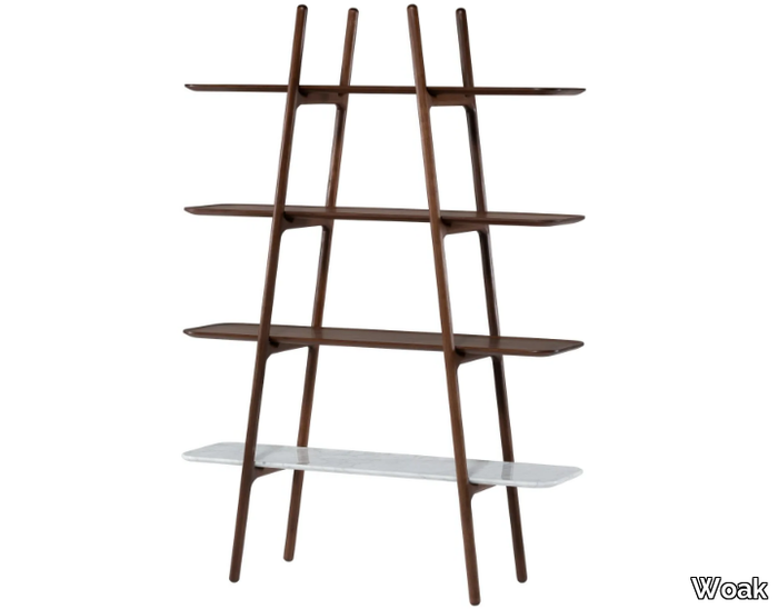 MALIN - Open solid wood shelving unit _ Woak