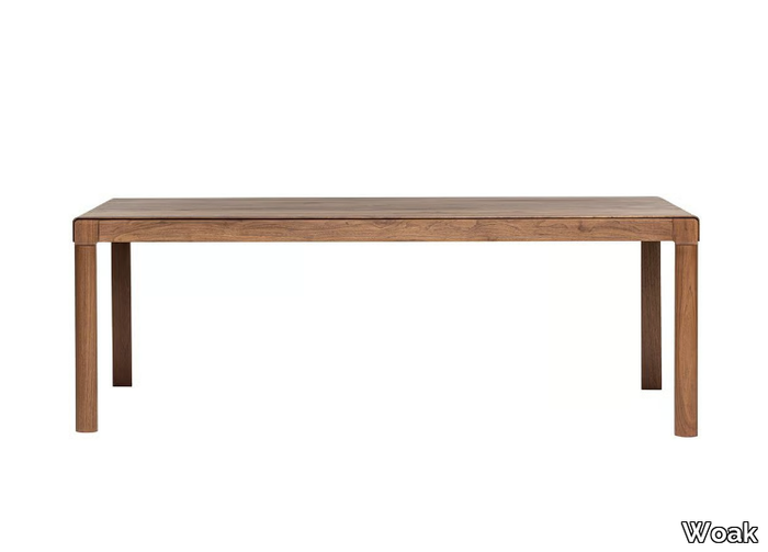 BURLY - Rectangular walnut table _ Woak