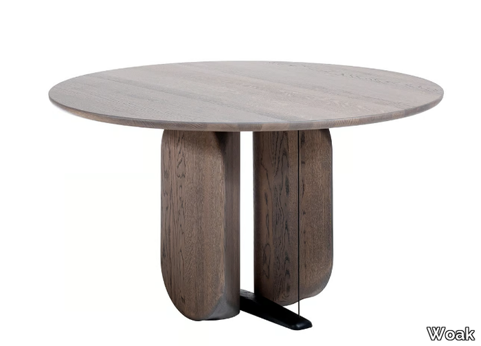 WHERRY - Round wooden dining table _ Woak