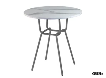 INVERSO - Round laminate table _ XLINE