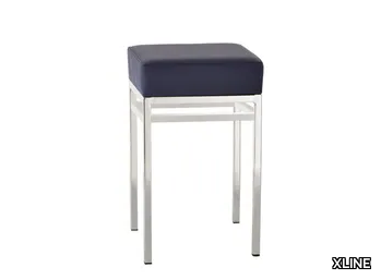 GRANATO - Metal stool with integrated cushion _ XLINE