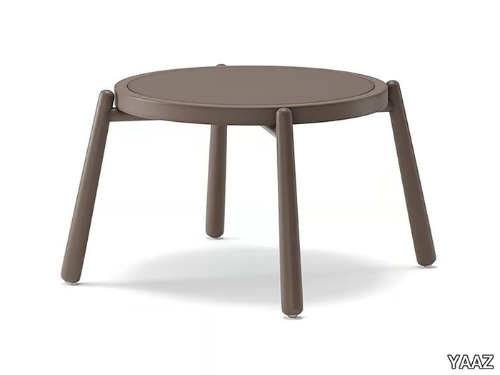 TURTLE - Round aluminium garden side table _ YAAZ