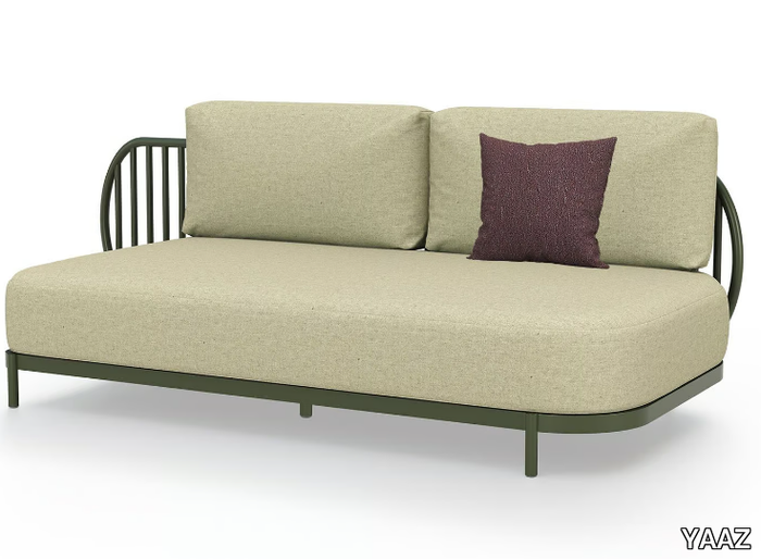 OVA - Aluminium and Sunbrella® garden sofa _ YAAZ