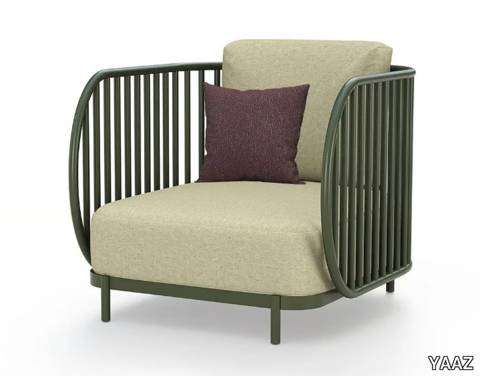 OVA - Aluminium and Sunbrella® garden armchair _ YAAZ