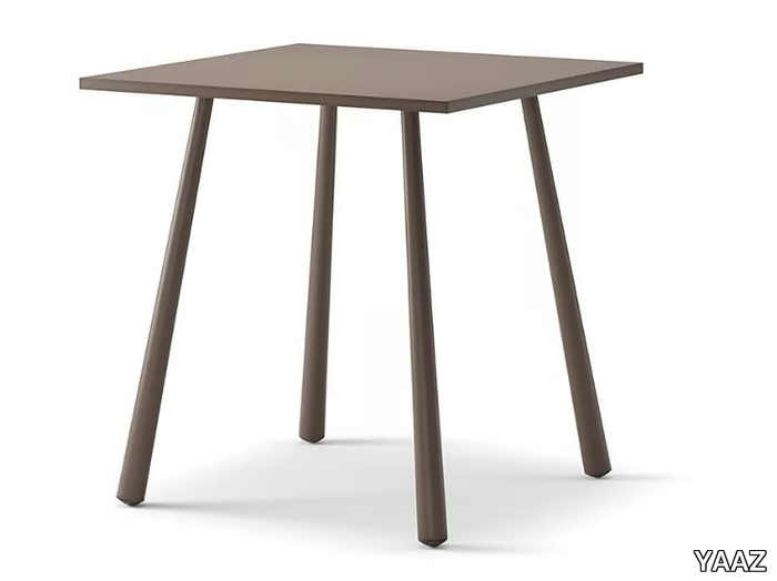 TURTLE - Square aluminium garden table _ YAAZ