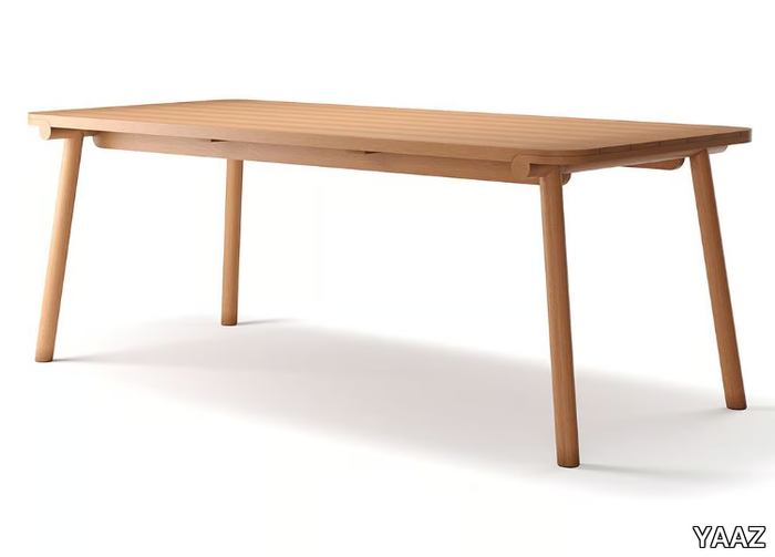 UZ - Rectangular teak garden table _ YAAZ