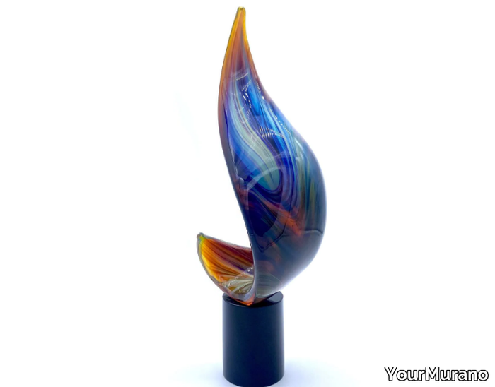 ANCESTRAL CURVE - Handcrafted abstract Murano glass sculpture _ YourMurano