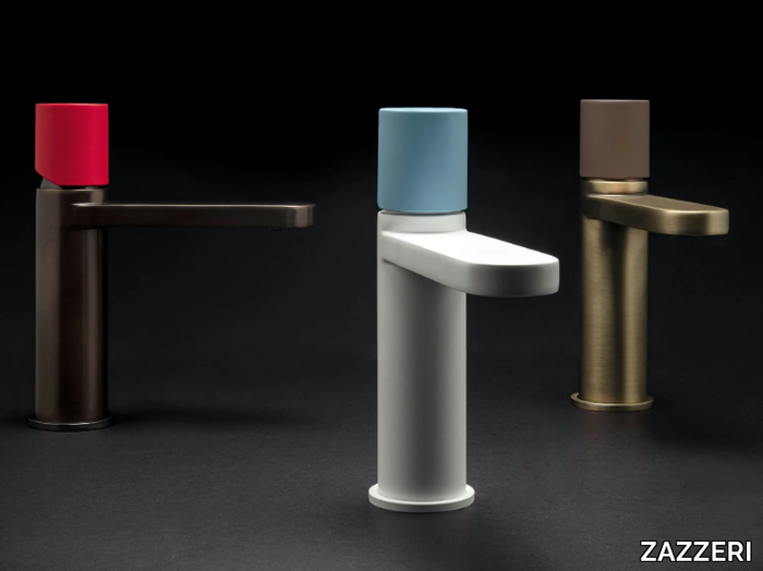 TREND X-ONE - Countertop brass washbasin mixer _ ZAZZERI