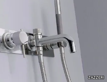 MODO - Wall-mounted bathtub mixer with hand shower _ ZAZZERI