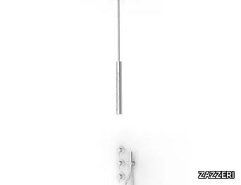 Z316 MONO - Thermostatic stainless steel shower mixer with overhead shower _ ZAZZERI