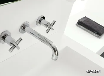 DA-DA - 3 hole wall-mounted washbasin tap _ ZAZZERI