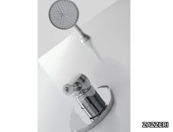 900 - Single handle 1 hole shower mixer with overhead shower _ ZAZZERI