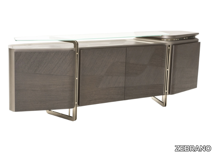 ATHENA - Sideboard with doors _ ZEBRANO