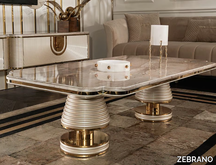 QUINTUS - Rectangular coffee table _ ZEBRANO