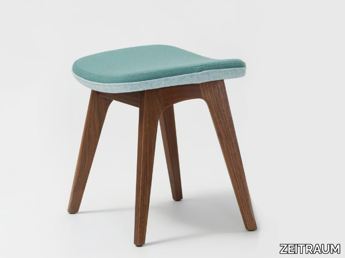 MORPH POUF - Upholstered solid wood footstool _ ZEITRAUM