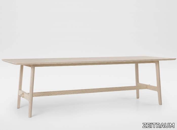 VNA DINE - Rectangular solid wood dining table _ ZEITRAUM