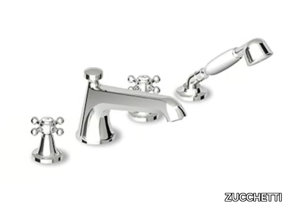 AGORÀ ZAG486 - 4 hole bathtub set with hand shower _ ZUCCHETTI